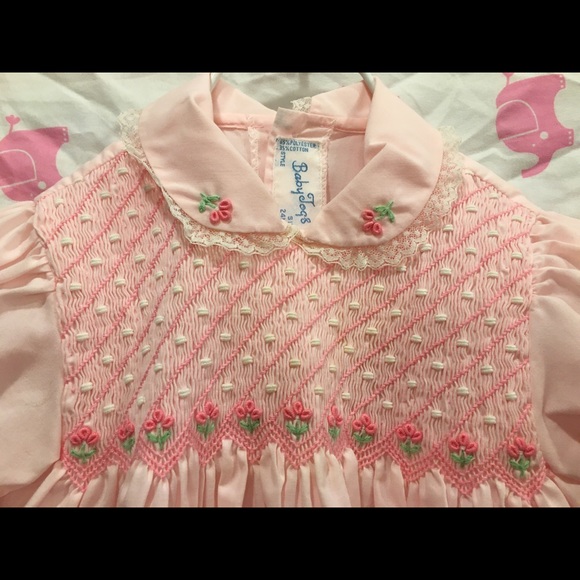 Baby Togs - 24 month Smocked Pink Flower Dress - Picture 2 of 7